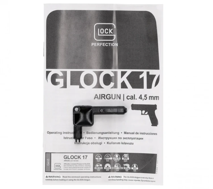 Wiatrówka pistolet GLOCK 17 Gen.5 kal.4,5 mm BB