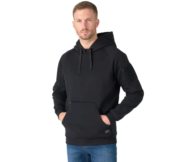 Bluza Helikon Urban Tactical Hoodie Lite (Kangaroo) - Czarny (BL-ULK-CB-01)