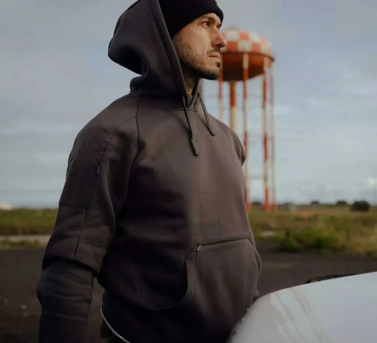 Bluza Helikon Urban Tactical Hoodie Lite (Kangaroo) - Czarny (BL-ULK-CB-01)