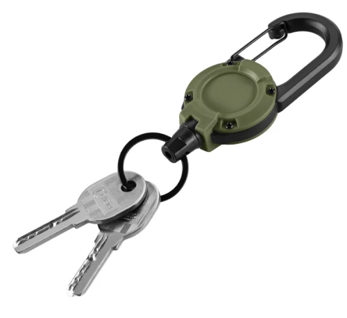 Karabińczyk z linką na klucze M-Tac - Olive