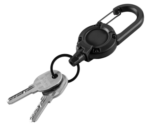 Karabińczyk z linką na klucze M-Tac - Black