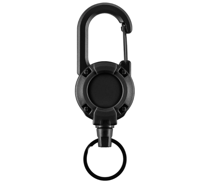 Karabińczyk z linką na klucze M-Tac - Black