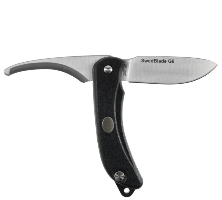 Nóż składany myśliwski EKA SwedBlade G6 - Czarny