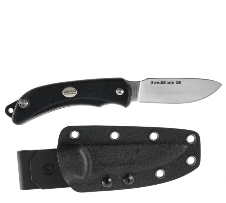 Nóż składany myśliwski EKA SwedBlade G6 - Czarny