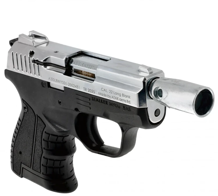 Pistolet hukowy STALKER M906 chrom błysk kal.22 Long (M906SCP)