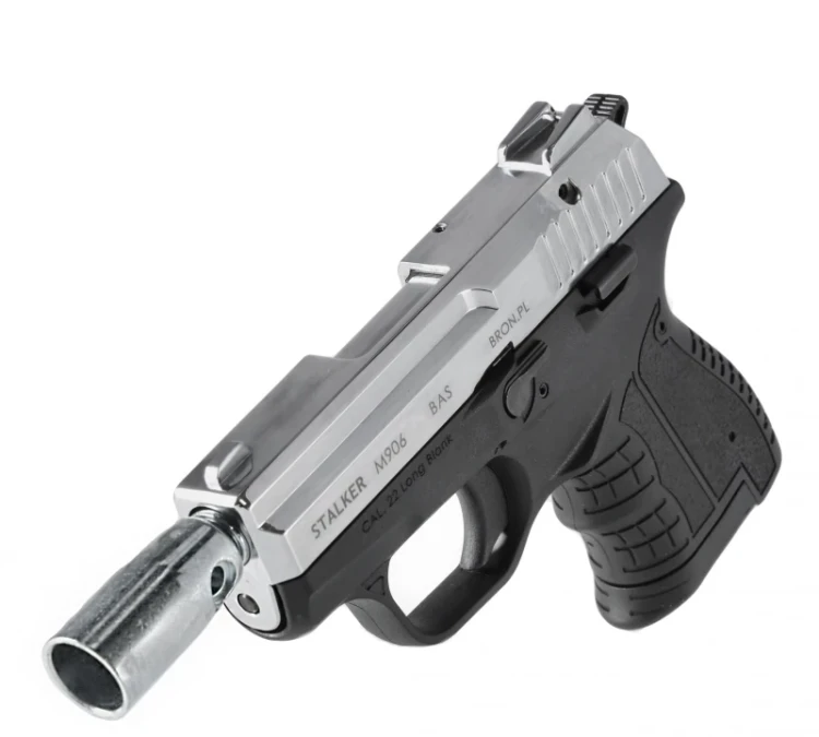 Pistolet hukowy STALKER M906 chrom błysk kal.22 Long (M906SCP)