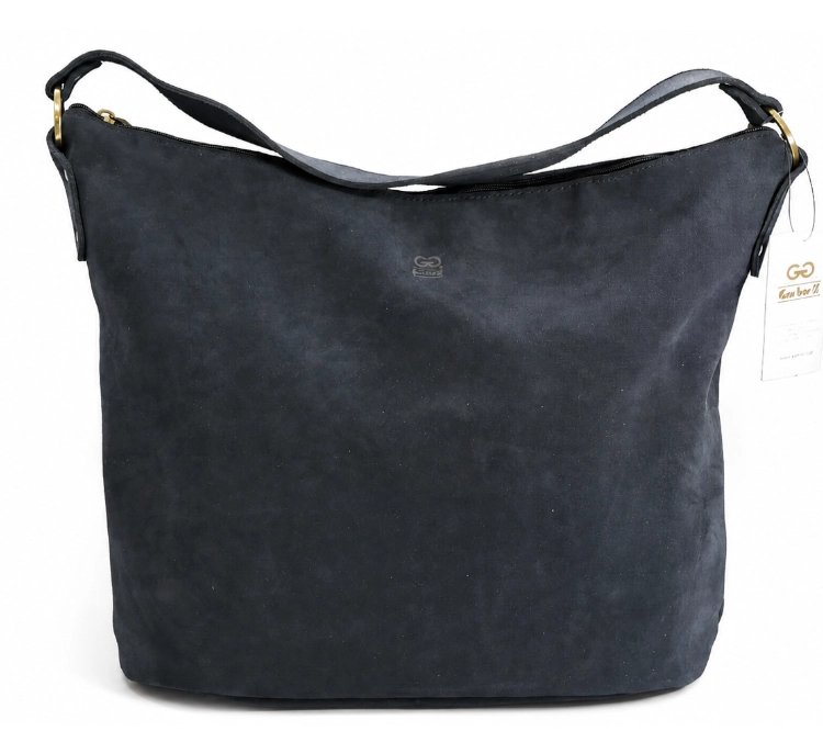 Torba zamszowa Garbacz W4 - Granatowa