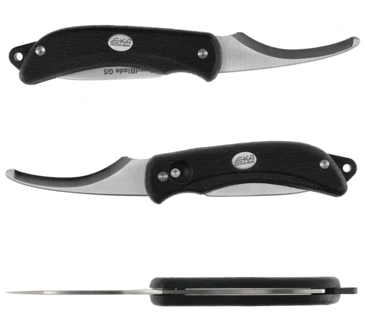 Nóż składany myśliwski EKA SwedBlade G5 - Czarny