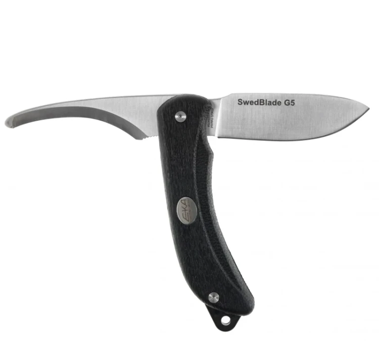 Nóż składany myśliwski EKA SwedBlade G5 - Czarny