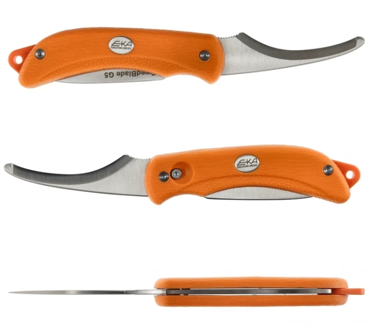 Nóż składany myśliwski EKA SwedBlade G5 - Pomarańczowy