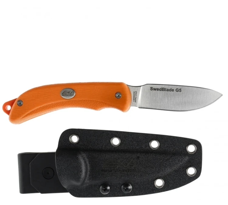 Nóż składany myśliwski EKA SwedBlade G5 - Pomarańczowy