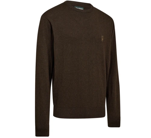 Sweter Deerhunter Harrington O-Neck 8117 - Brown Melange