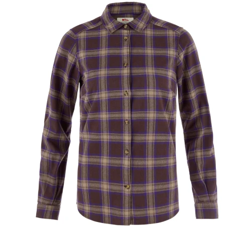 Koszula damska Fjällräven Ovik Classic Flannel 14600302 - Black Oak-Dark Violet (294-425)