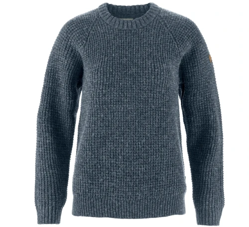 Sweter damski Fjallraven Övik Waffle Knit 14600259 - Navy (560)
