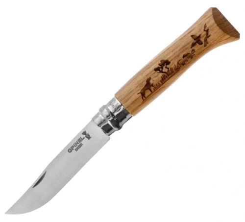 Nóż składany Opinel no.8 Inox seria Animal - pies