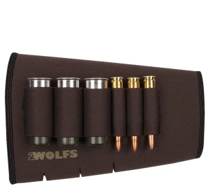 Ładownica na kolbę 2wolfs LYNX NEO (kula/śrut R) - Brązowy