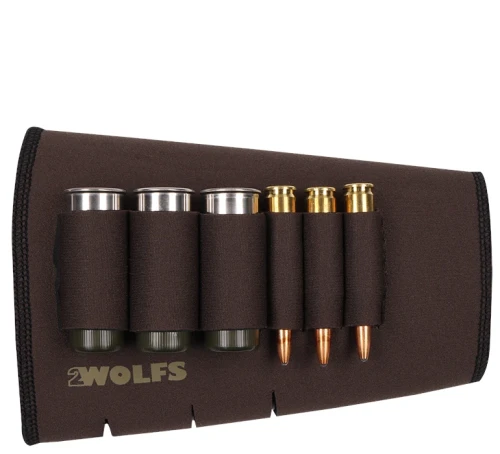 Ładownica na kolbę 2wolfs LYNX NEO (kula/śrut R) - Brązowy