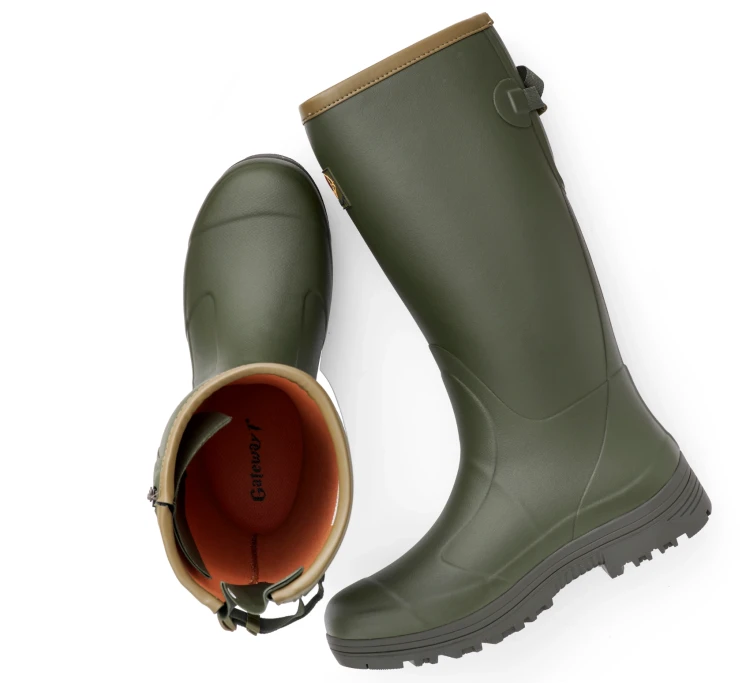 Kalosze Gateway1 Pheasant Game 18" 5mm side zip - Dark Olive