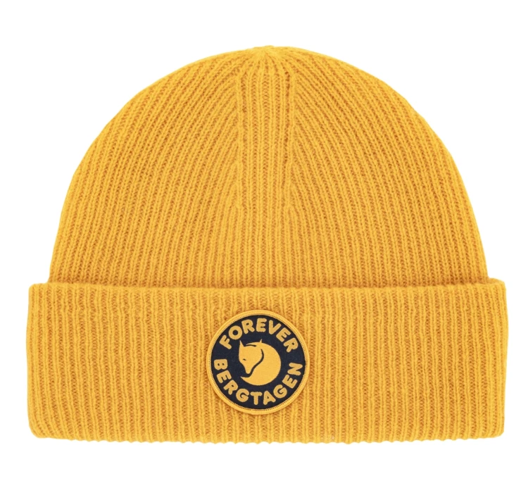 Czapka Fjällräven Bergtagen Forever Wool Beanie 13100187 - Mustard Yellow (161)