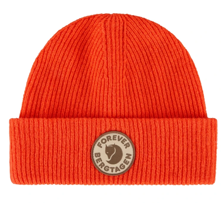 Czapka Fjällräven Bergtagen Forever Wool Beanie 13100187 - Flame Orange (214)