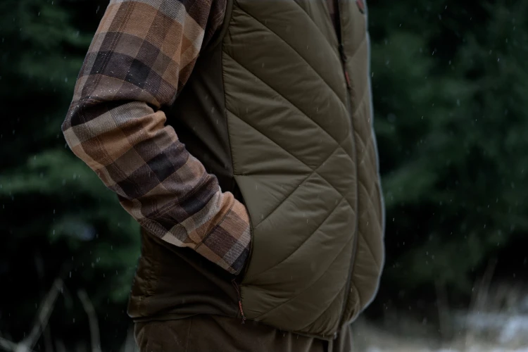 Kamizelka podgrzewana Härkila Heat Insulated - Willow Green/Shadow Brown