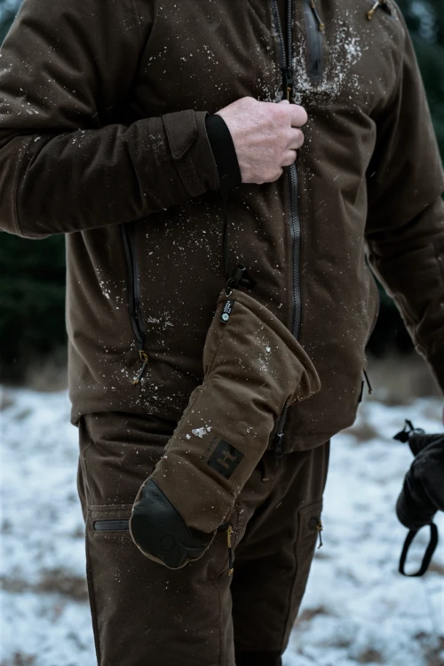 Rękawice Härkila Heat HSP Fold-Back Mittens - Hunting Green