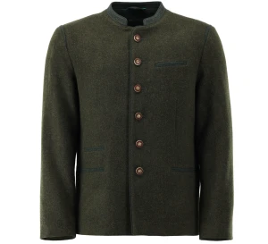 Marynarka wełniana OS Trachten Bavarian Jacket - Olive Green