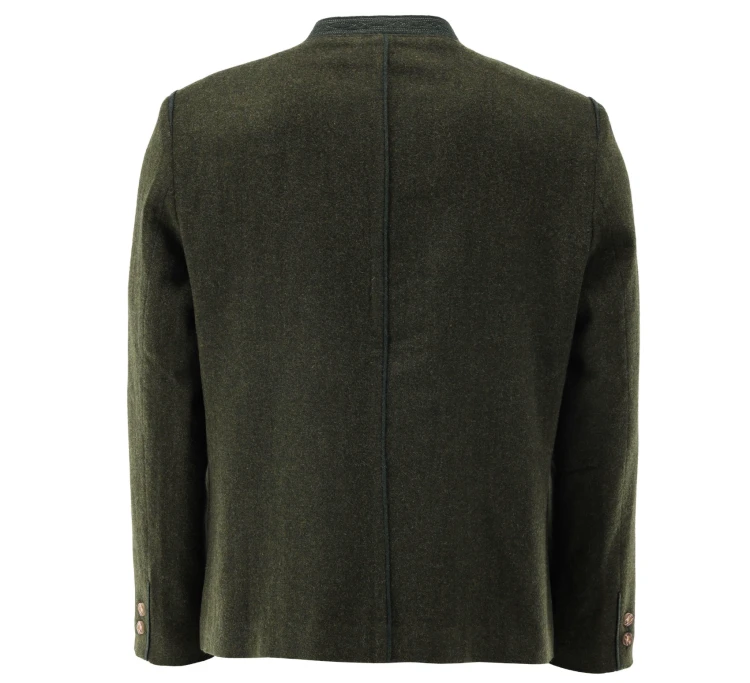 Marynarka wełniana OS Trachten Bavarian Jacket - Olive Green