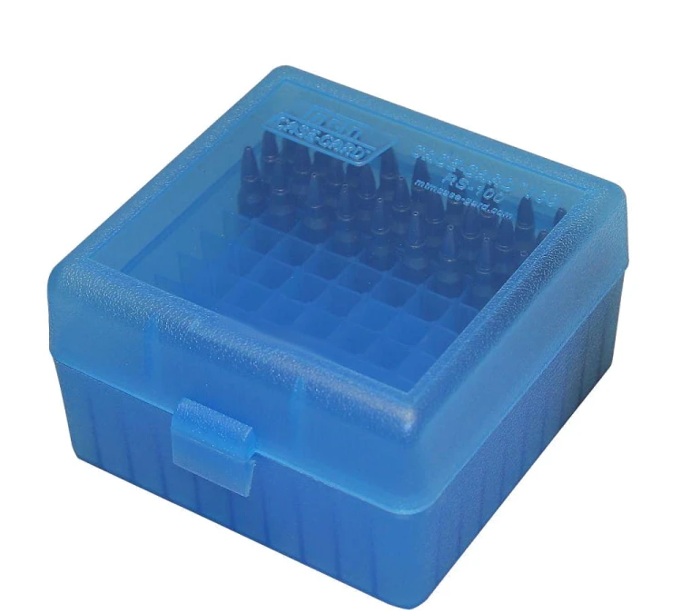 Pudełko na amunicję MTM (100 szt.) - kal.223 Rem (RS-100-24)