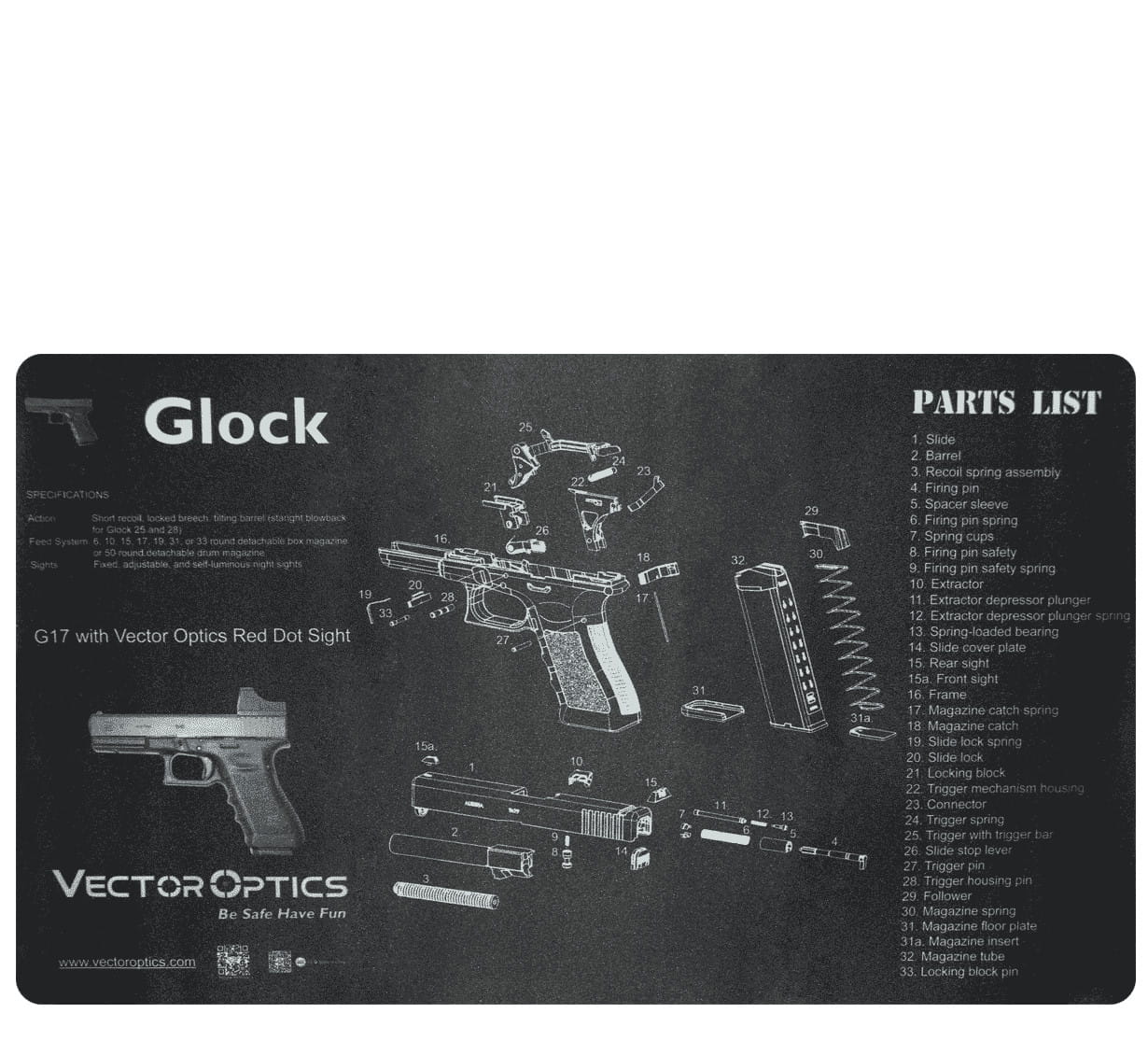 Mata do czyszczenia broni GunPany GLOCK - SCBM-02
