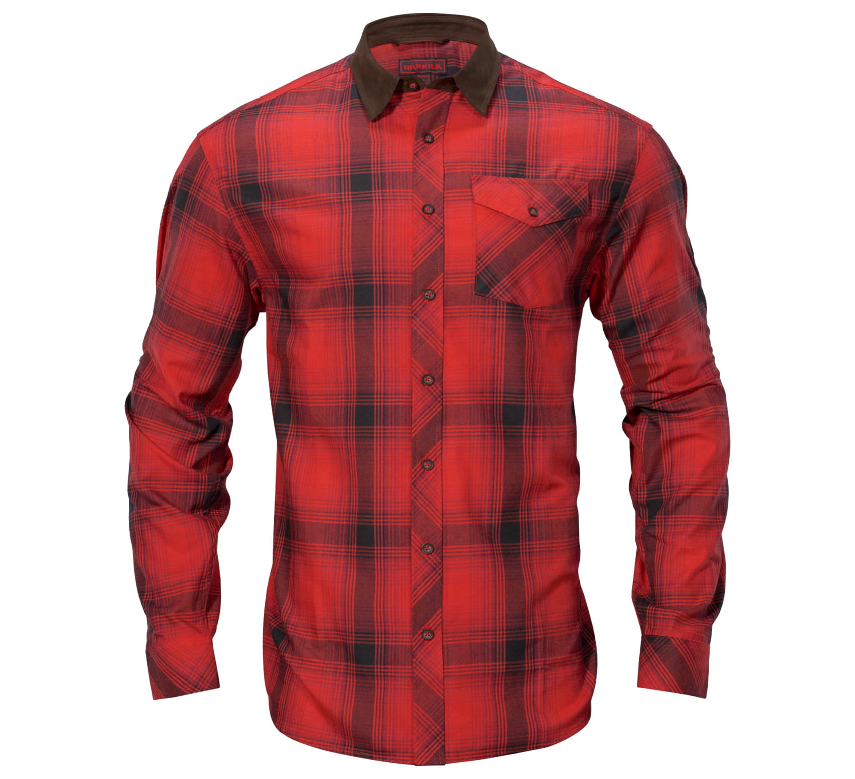 Koszula Härkila Driven Hunt L/S - Red/Black Check