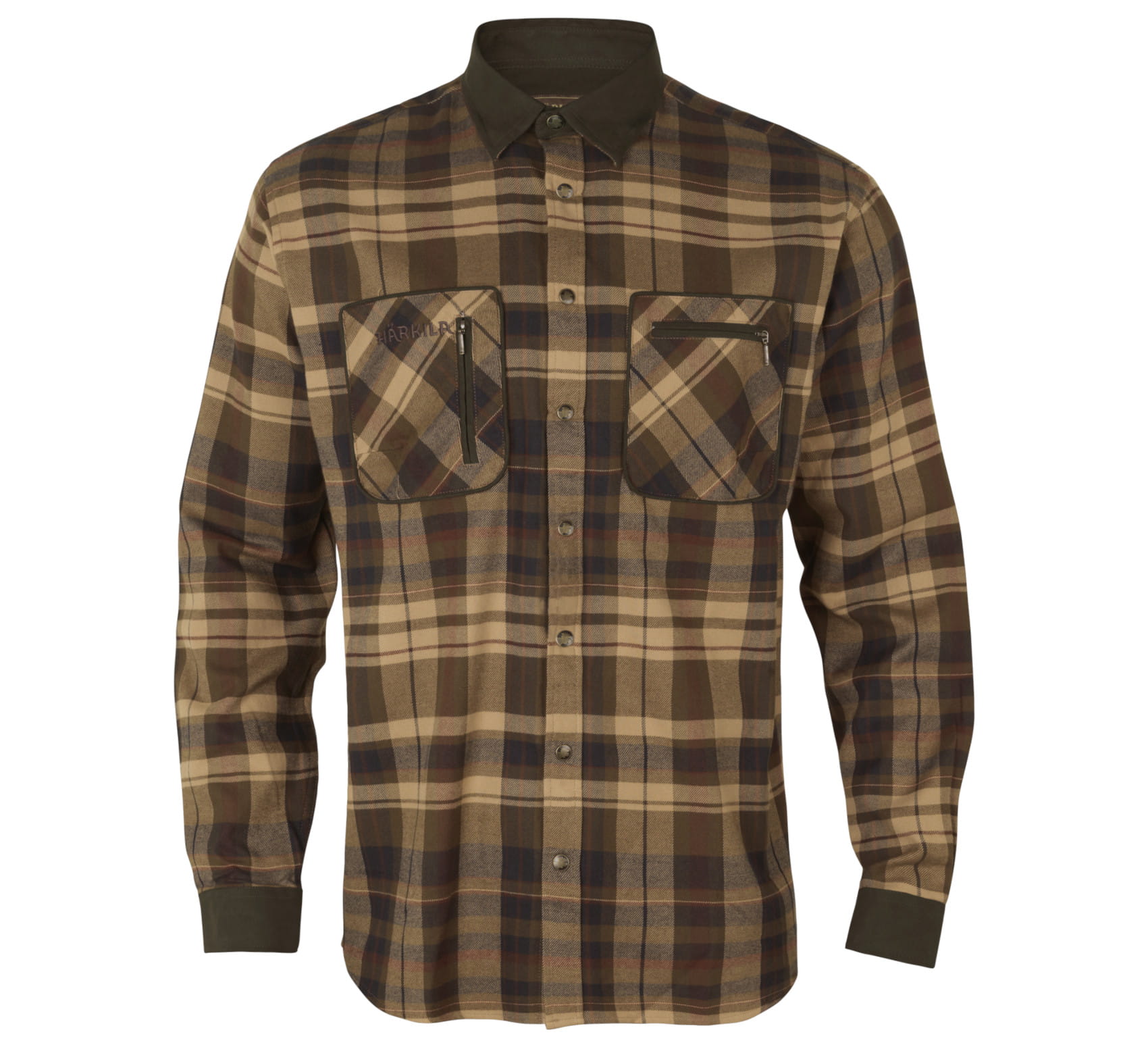 Koszula Härkila Pajala L/S - Beige/Brown