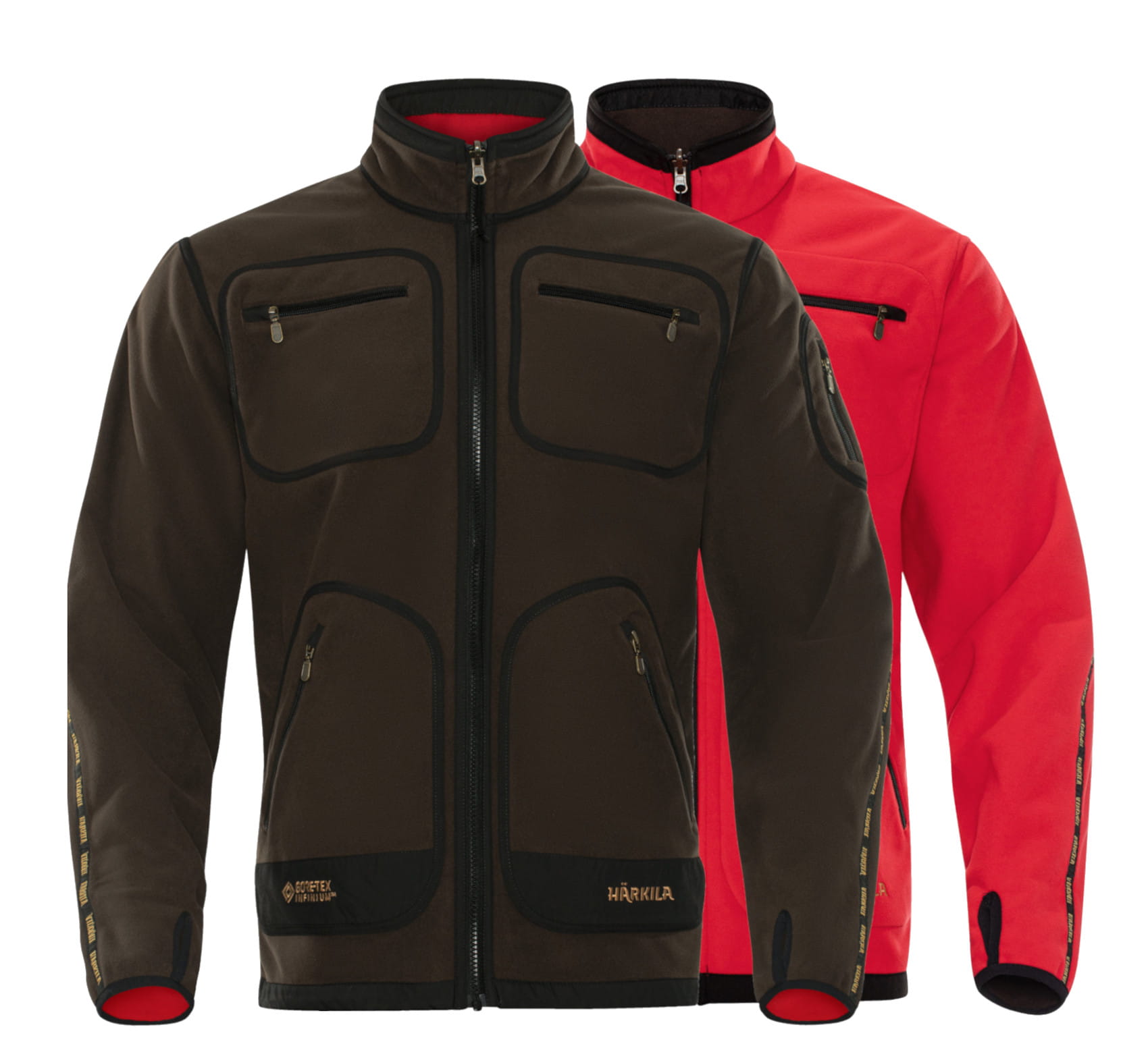 Bluza dwustronna Härkila Kamko - Brown/Red
