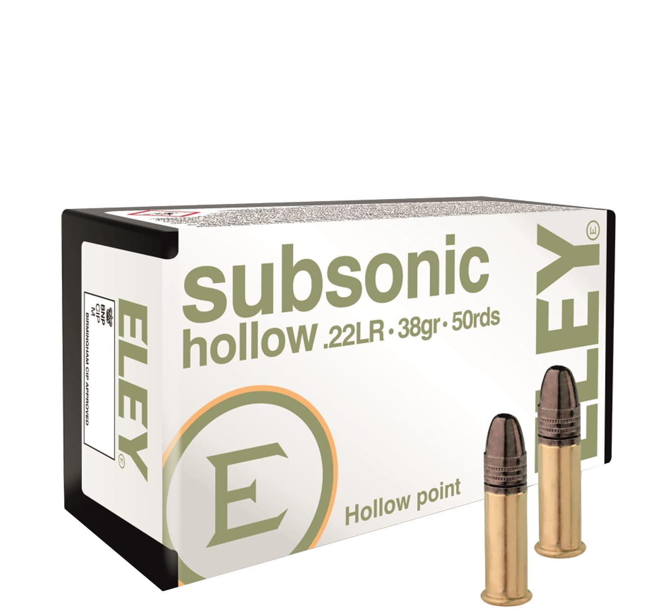 ELEY .22 LR SUBSONIC HP 2,46g/38gr (50)