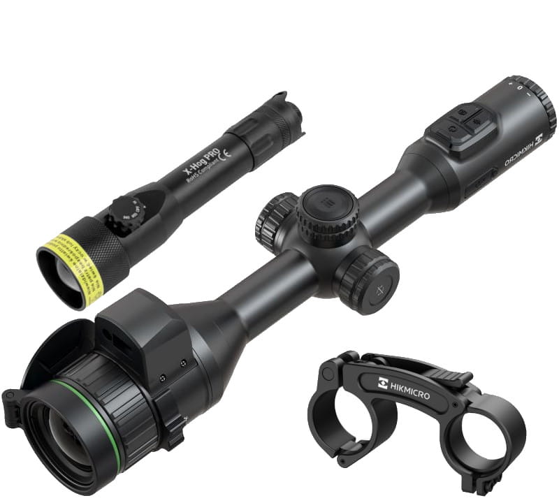 Celownik noktowizyjny HIKMICRO Alpex 4K LRF A50EL + X-HOG Pro 850/940nm