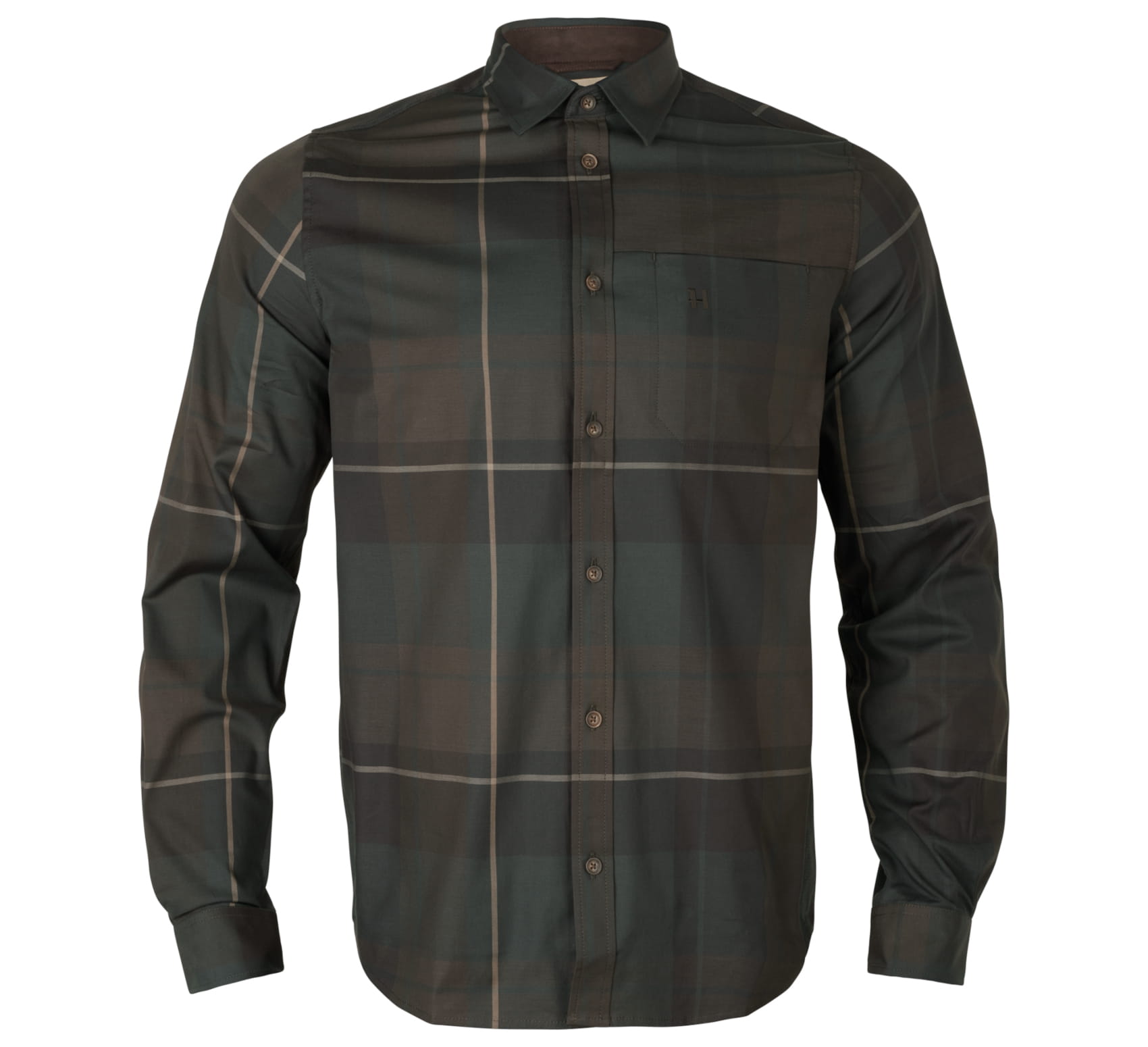 Koszula Härkila Akse L/S - Shadow Brown Check