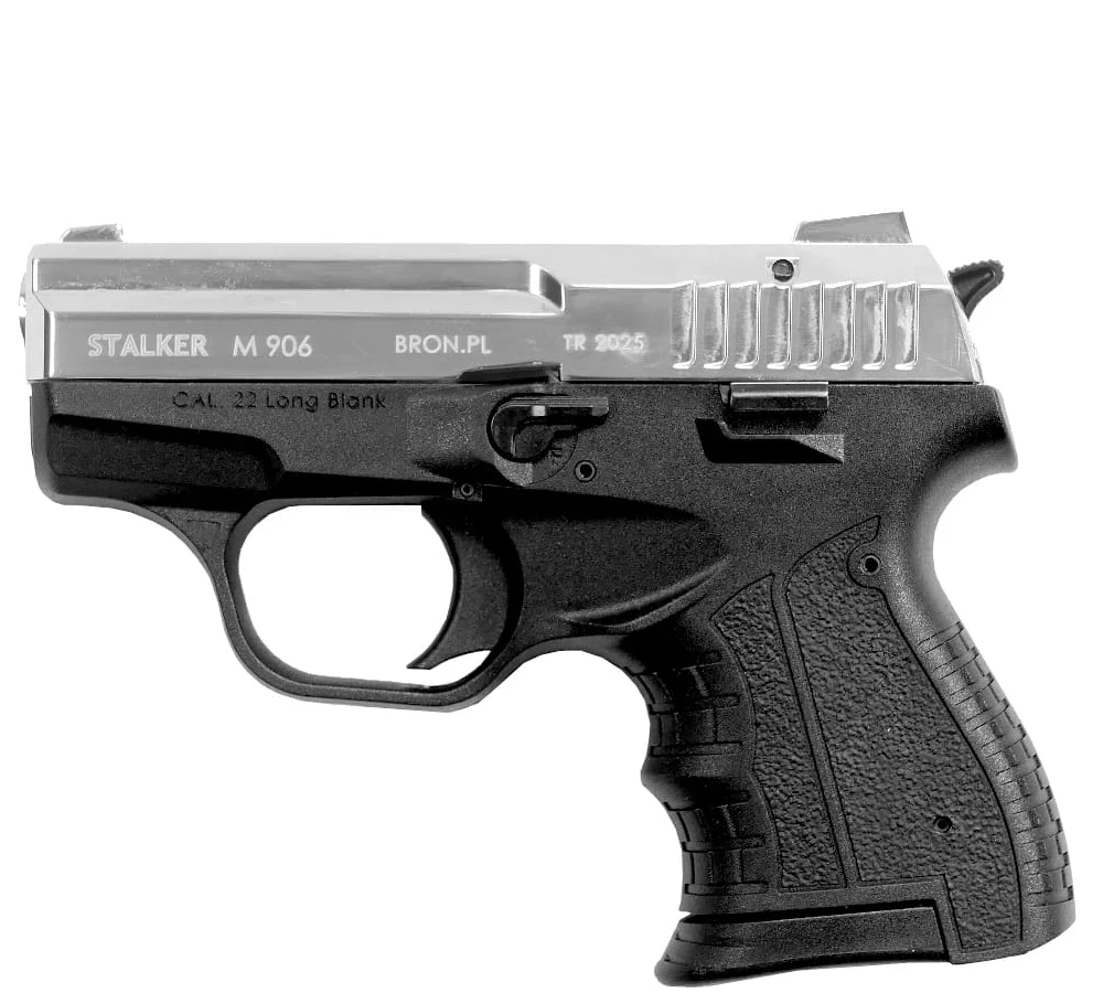 Pistolet hukowy STALKER M906 chrom błysk kal.22 Long (M906SCP)